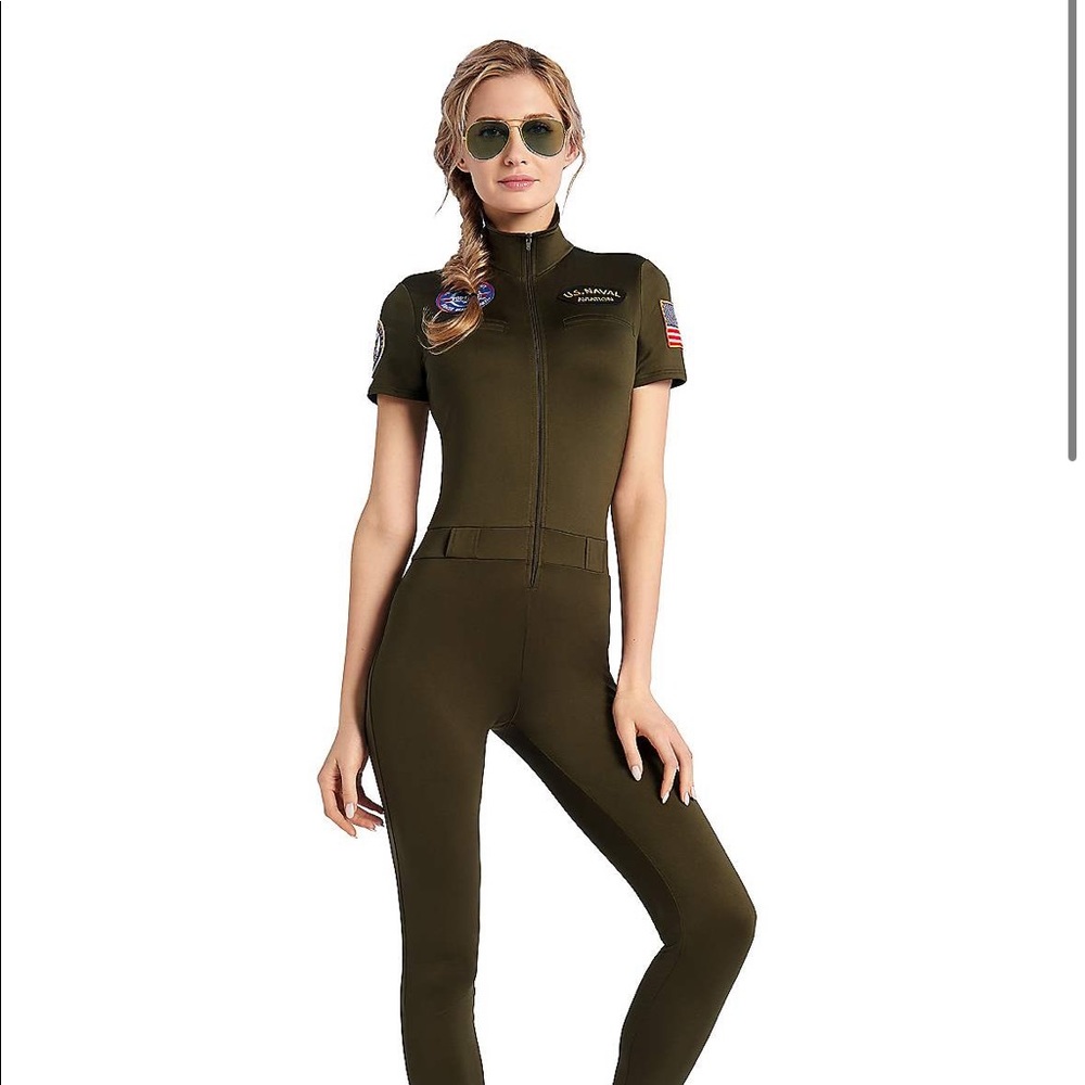 brand new navy flight jumpsuit costume